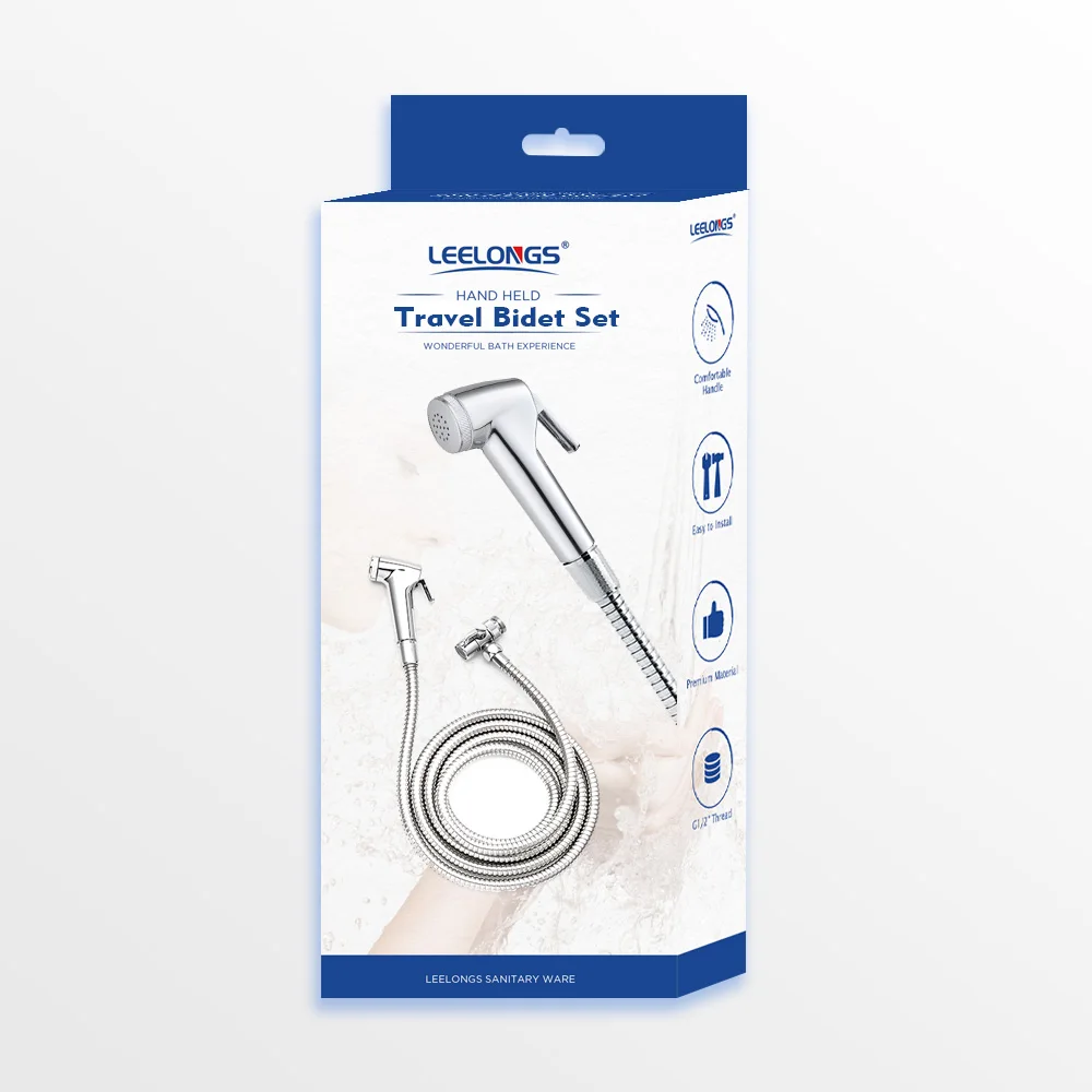 Полный комплект, пластиковый Туалет для путешествий, биде, душевая кабина с гибким шлангом 3 м