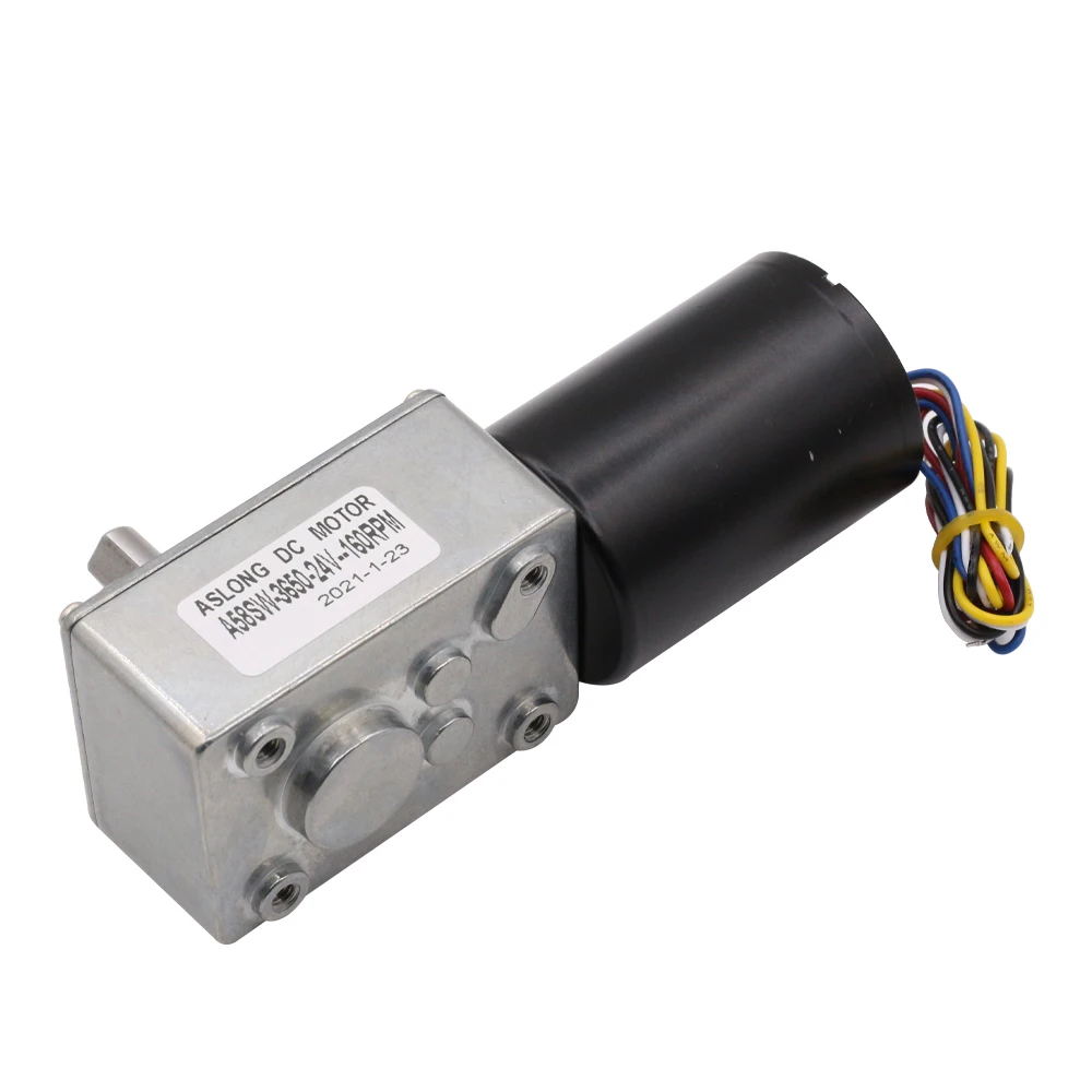 A58-3650  Professional Manufacturer Brushless Worm Gear Motor 12v PMDC Brushed Motor Permanent Magnet IE 2 for home appliance
