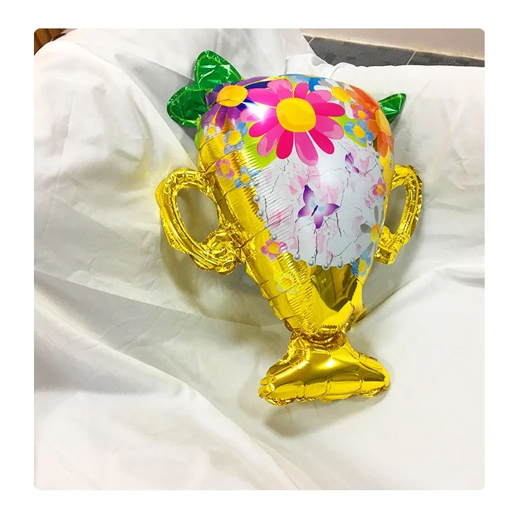 New Arrival Aluminum Mylar Ballons Globos Helium Foil Decorations Balloon Flower Shape Balloon Stand