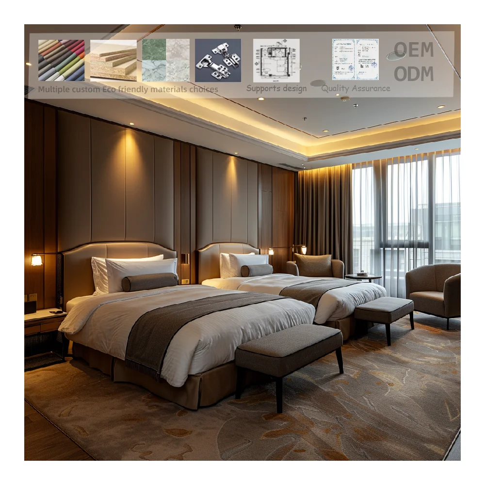 Premium Hotel Furniture Supplier Five Star Luxury Hotel Furniture Wood Furniture  Hotel Bedroom Sets