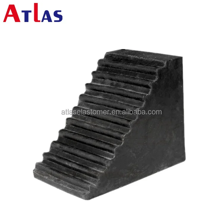 Heavy Truck Vehicle Rubber Wheel Clamp Rubber Car Trailer Wheel Chock