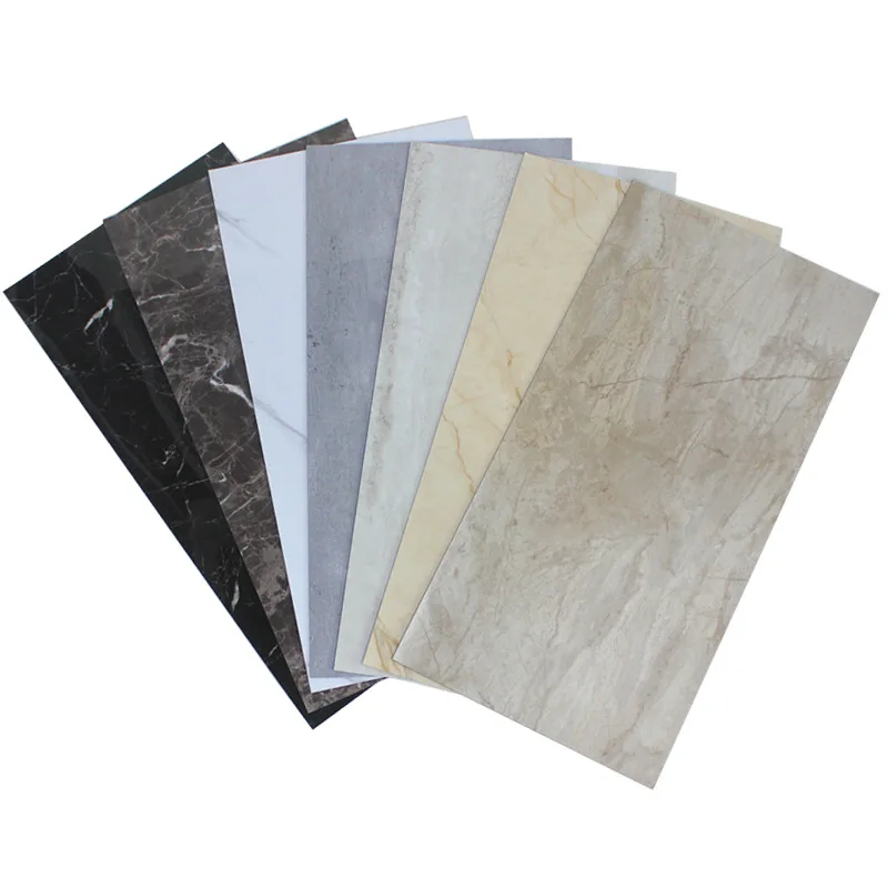 Durable high gloss sticker flooring marble tile PVC sticker  floor stickers self adhesive