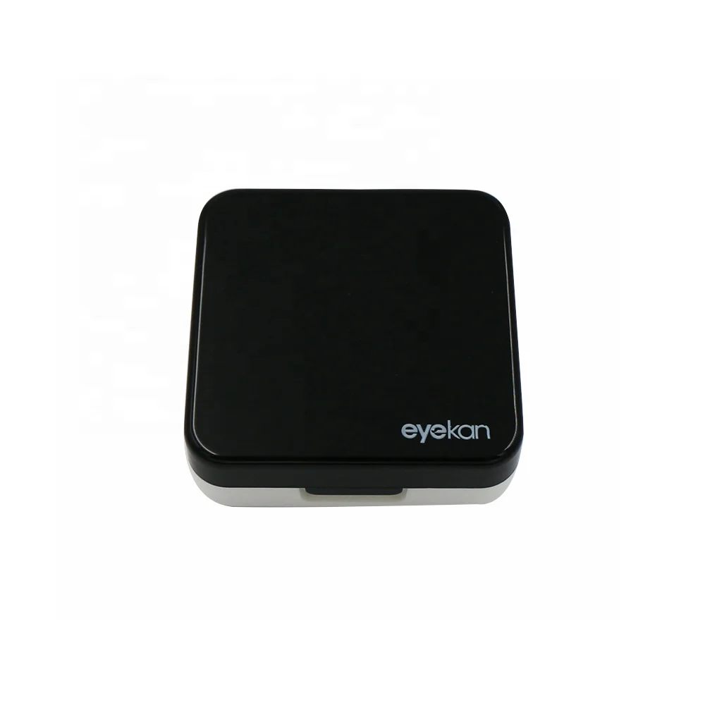 High quality reflective Cover contact lens case with mirror color contact lenses box