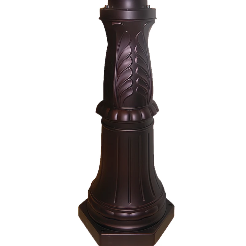 DAWN reasonable price split garden light pole solar out door garden led stand pole light