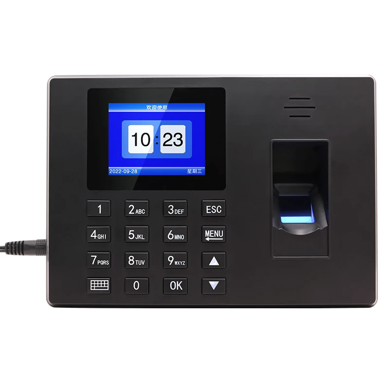 2.4inch  Biometric Fingerprint Time Attendance  USB Office Check-in Realand System Time Clock Free Software