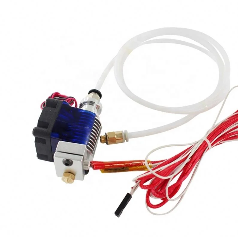 Seekec 3D принтер V6 12V/24V Дистанционное Боуден принтом j-головки Hotend экструдер 1 м трубки и вентилятор охлаждения кронштейн для 1,75 мм 0,4 мм e3d