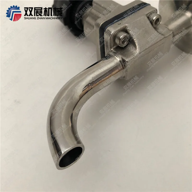 hygienic elbow type welding diaphragm valve manually ss316L stainless steel