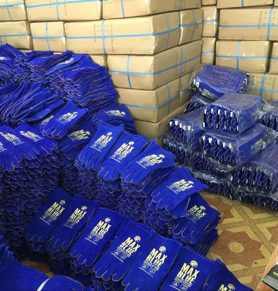 BBQ Split Cow Leather Welding Gloves