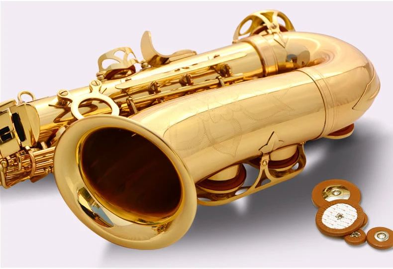 Gold Lacquer AE-802 Brass Alto Sax Instrument Accessories Professional Eb  China Sax Saxophone Alto