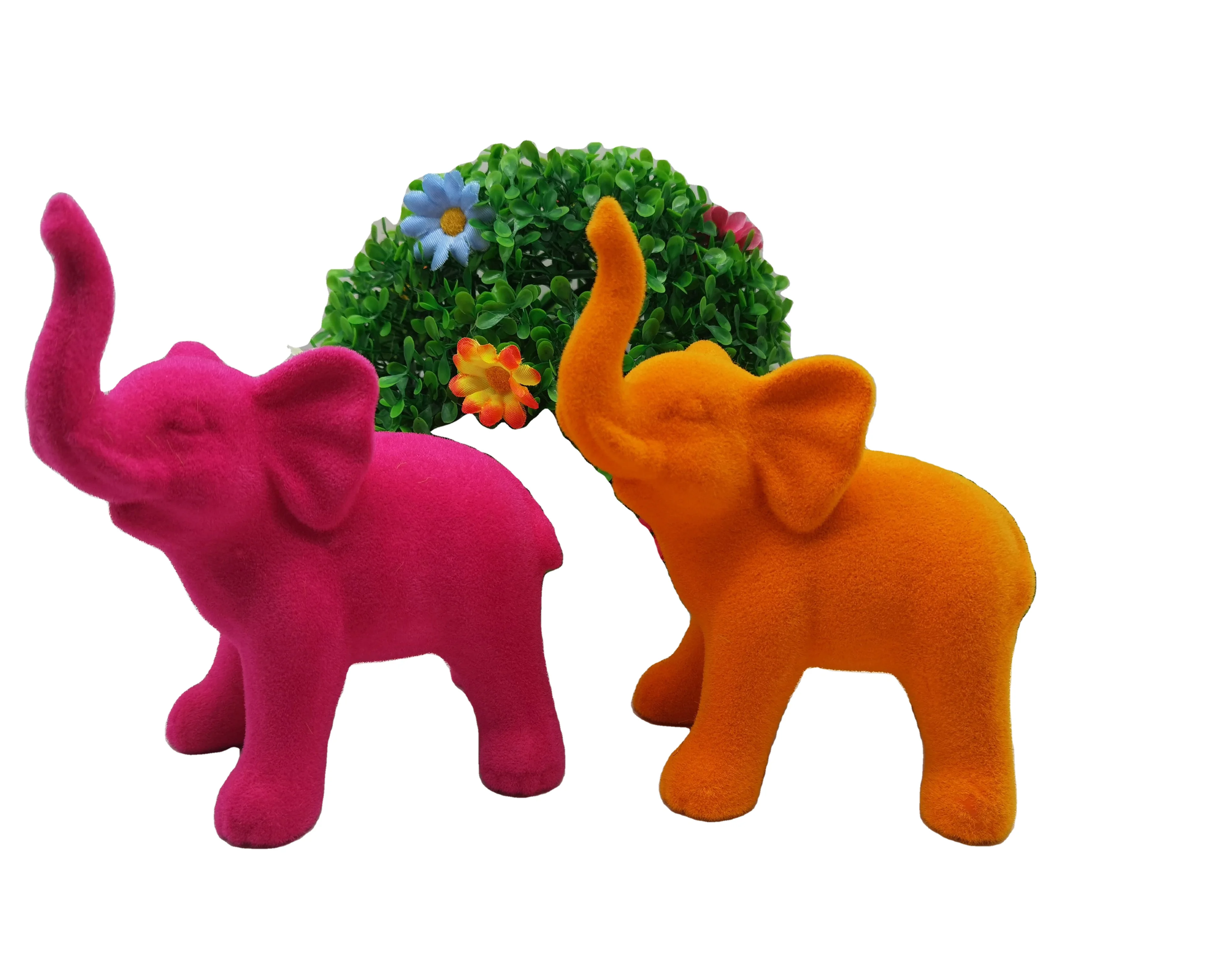 Custom Creative office living room home decoration gifts elephant sculpture ceramic elephant statue