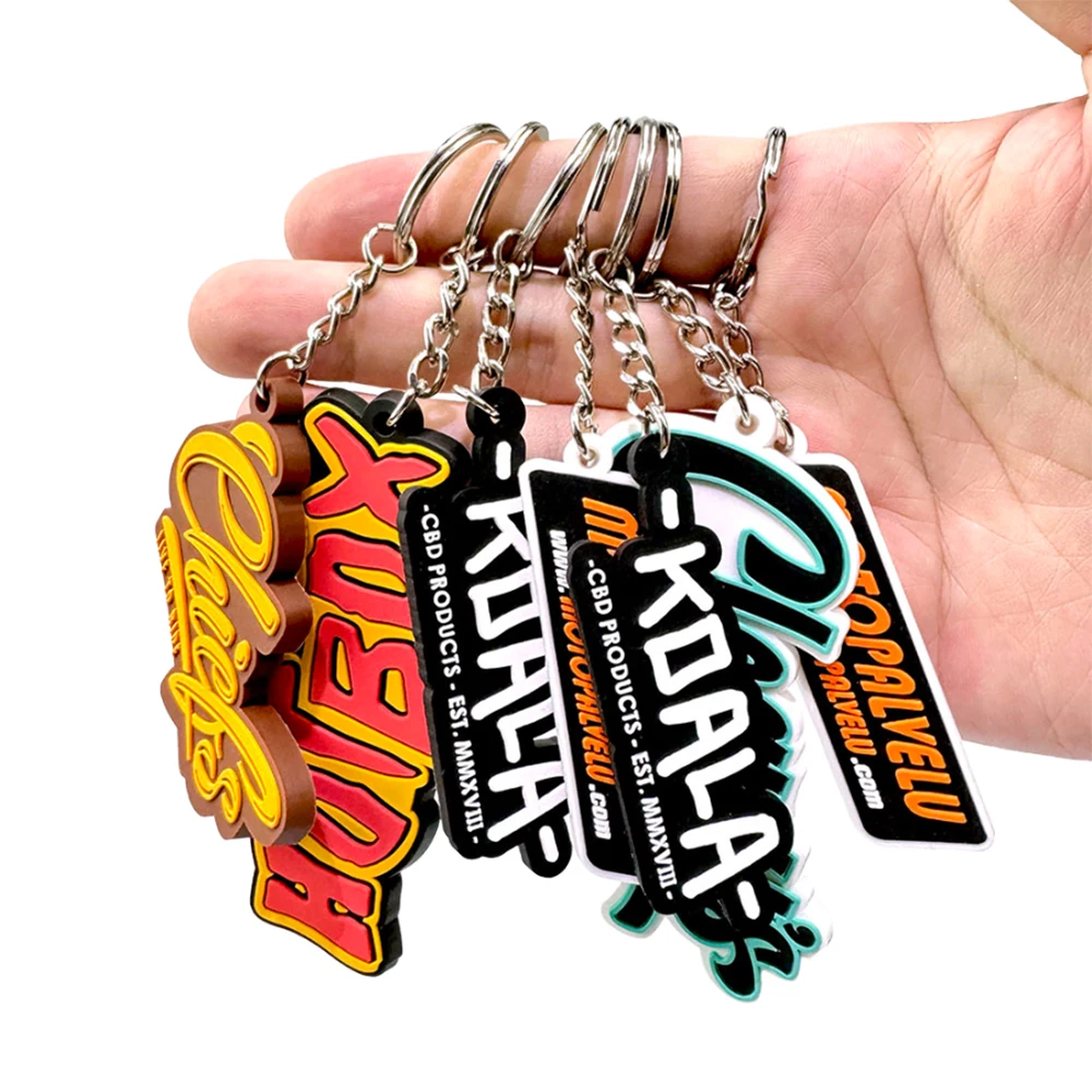 Creative Custom 2d/3d Pvc Soft Rubber Personalized Key Ring Make With Promotional Gift Rubber Custom Key Chain
