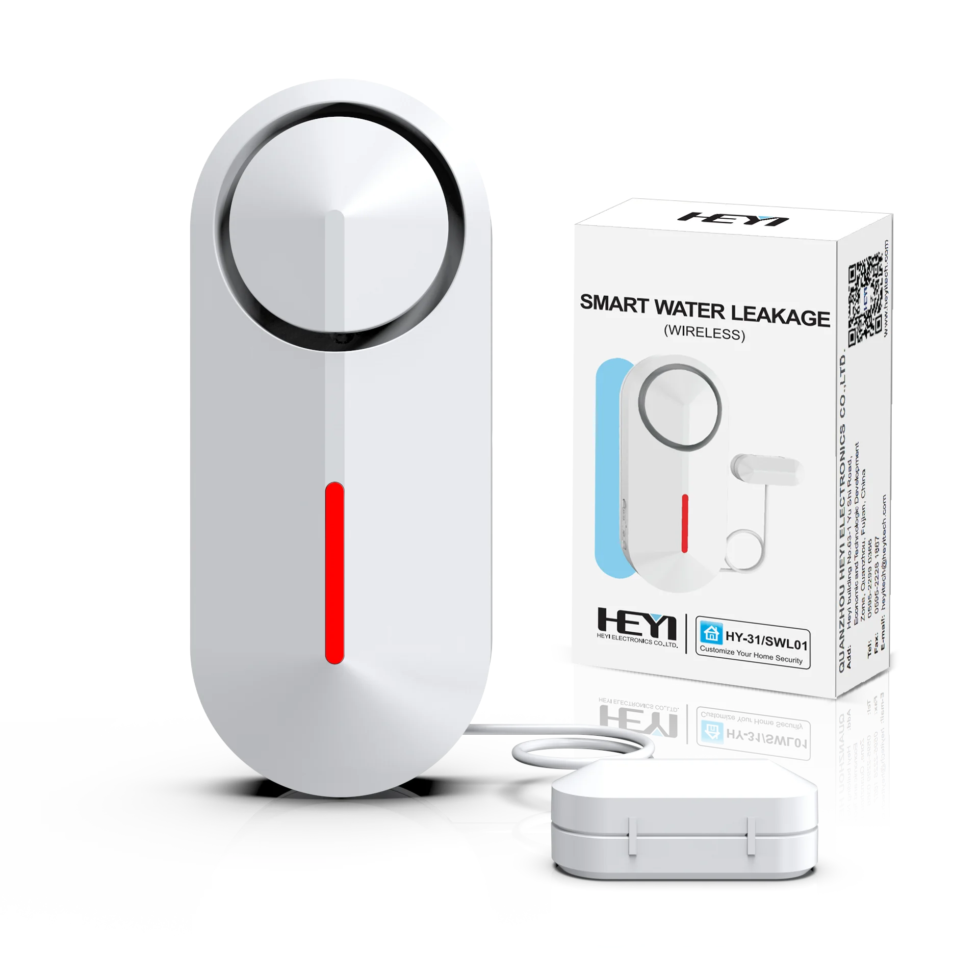 HY-31 2022 Manufacturer Water Leakage Sensor Detector with Ultra-micro Power Consumption Design for Home Security