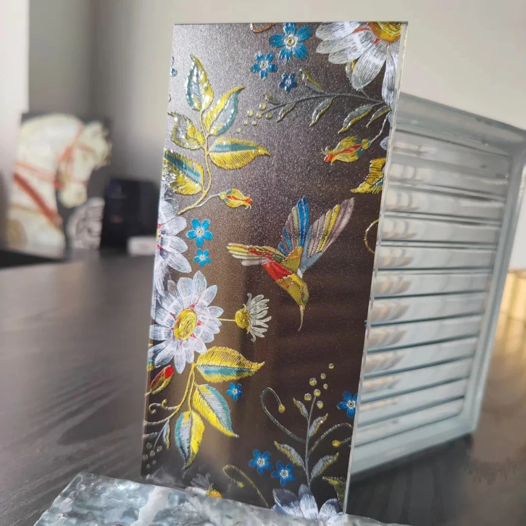 Wholesale Digital Printed Glass Custom Pictures Printed On Tempered Glass Digital Printing Decorative Toughened Safety Glass