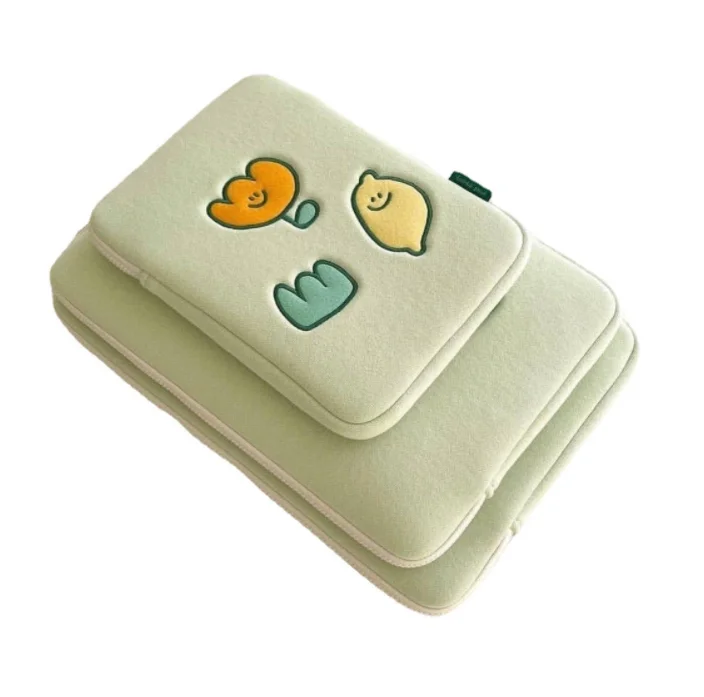 Micani bestseller ins korea style laptop cover laptop pouch sleeve tablet sleeve pad Bag Storage Pouch with embroidery for girls