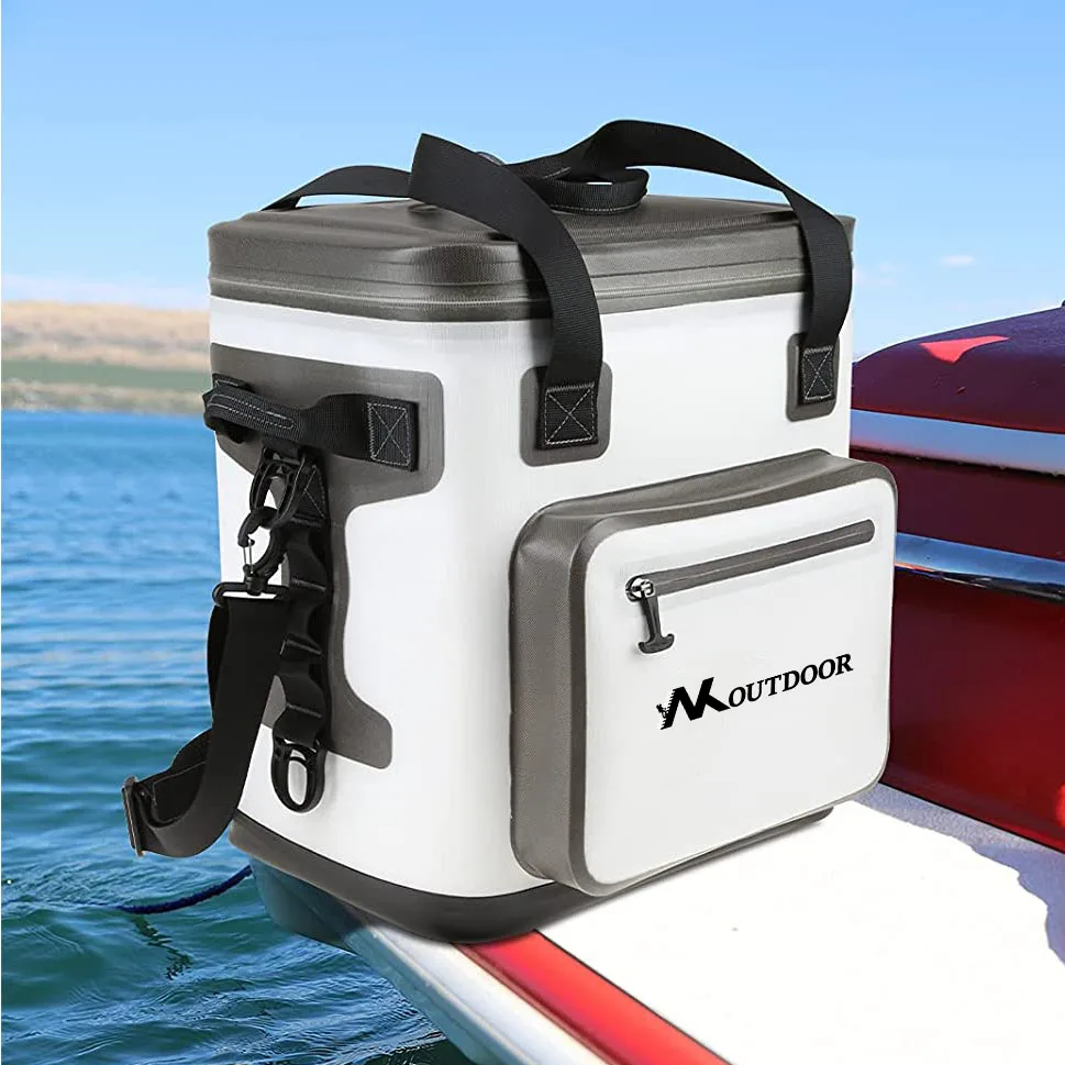Hot Selling 24 Can Soft Sided Cooler Lunch Cooler Bag Insulated Leak Proof Portable Cooler For Beach