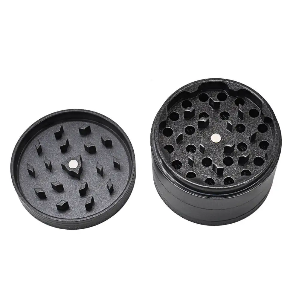 VIKERS New Ceramic Grinder 63Mm Ceramic-Coated Non-Stick Herb Crusher CNC Aluminum Washable Logo Custom Box