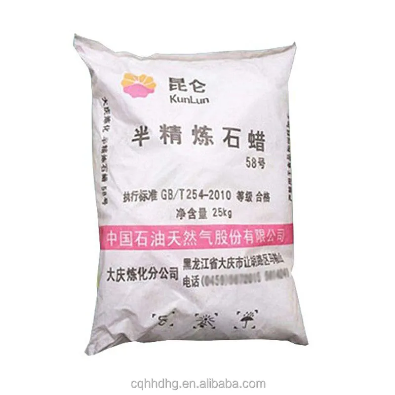 Paraffin Wax 58   Factory Supply Semi Refined   paraffin wax for Candles