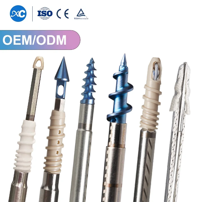 Sports Medicine ACL Ultra Joint Suture Anchors Arthroscopy Implants Custom Peek Knotless Anchors With Needle