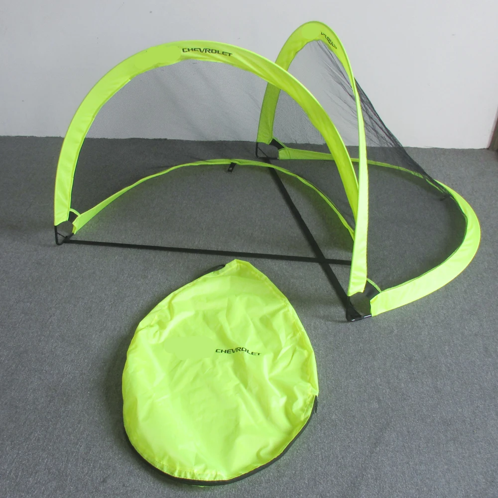 portable foldable pop up fiberglass soccer football goal