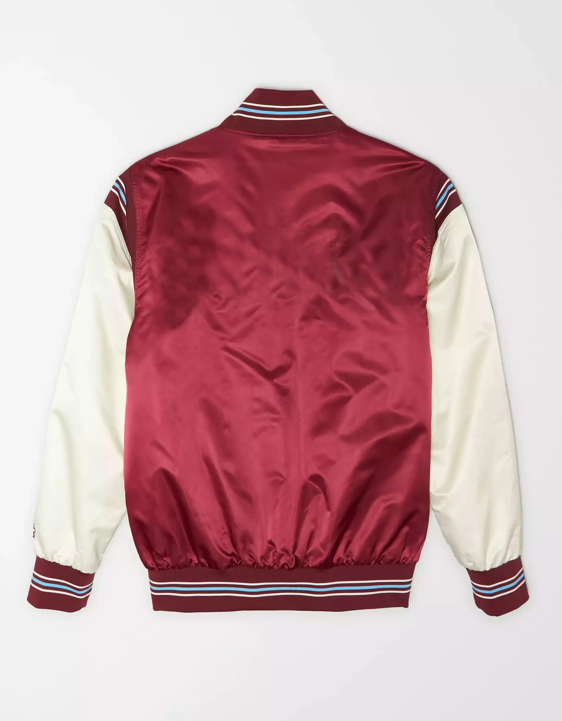 
Orang Satin Polyester Varsity Letterman College Baseball Bomber Jacket 