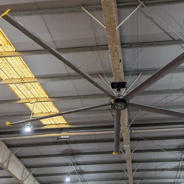 24ft Brushless Big Ass fan ventilation exhaust hvls  ceiling fan for factory