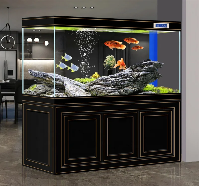 Wholesale Silent Large Glass Fish Tank Made To Order Big Size Water Purifying Aquarium Tank