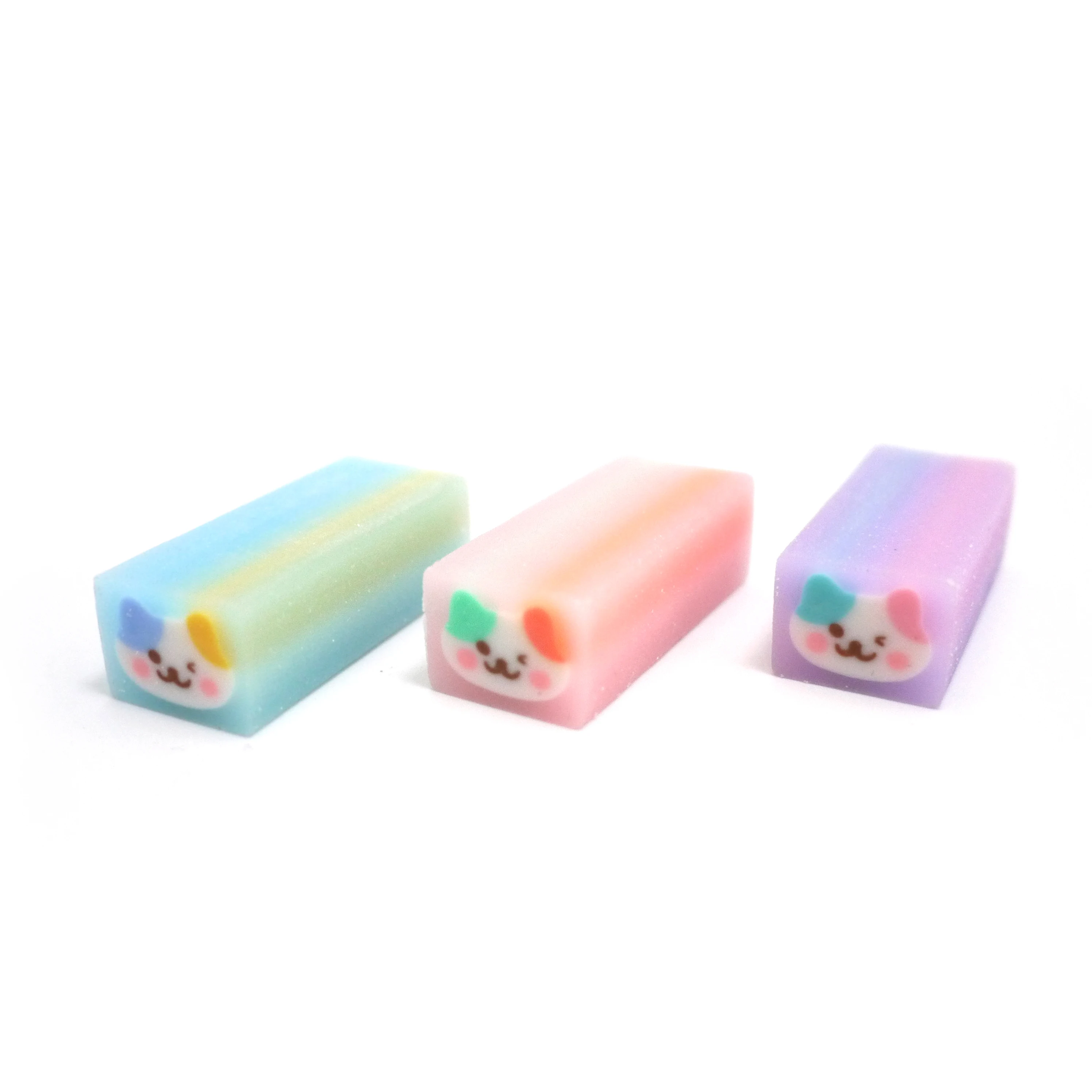 Hot customized eraser borrador kawaii cute school supplies wholesale girls eraser sets Unique Products For Stationary