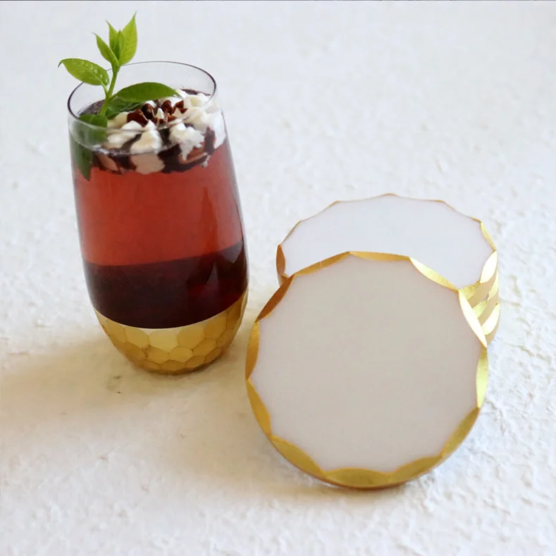 Epoxy resin coaster with Phnom Penh coaster