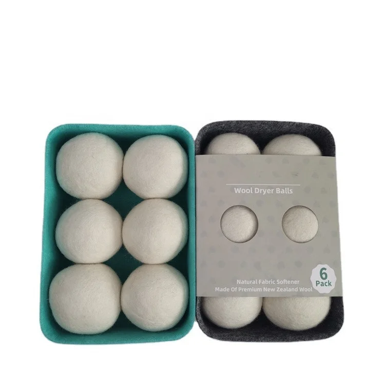 Оптовая продажа шерстяных сушильных шариков YUJIN, 6 упаковок в фетровую коробку
