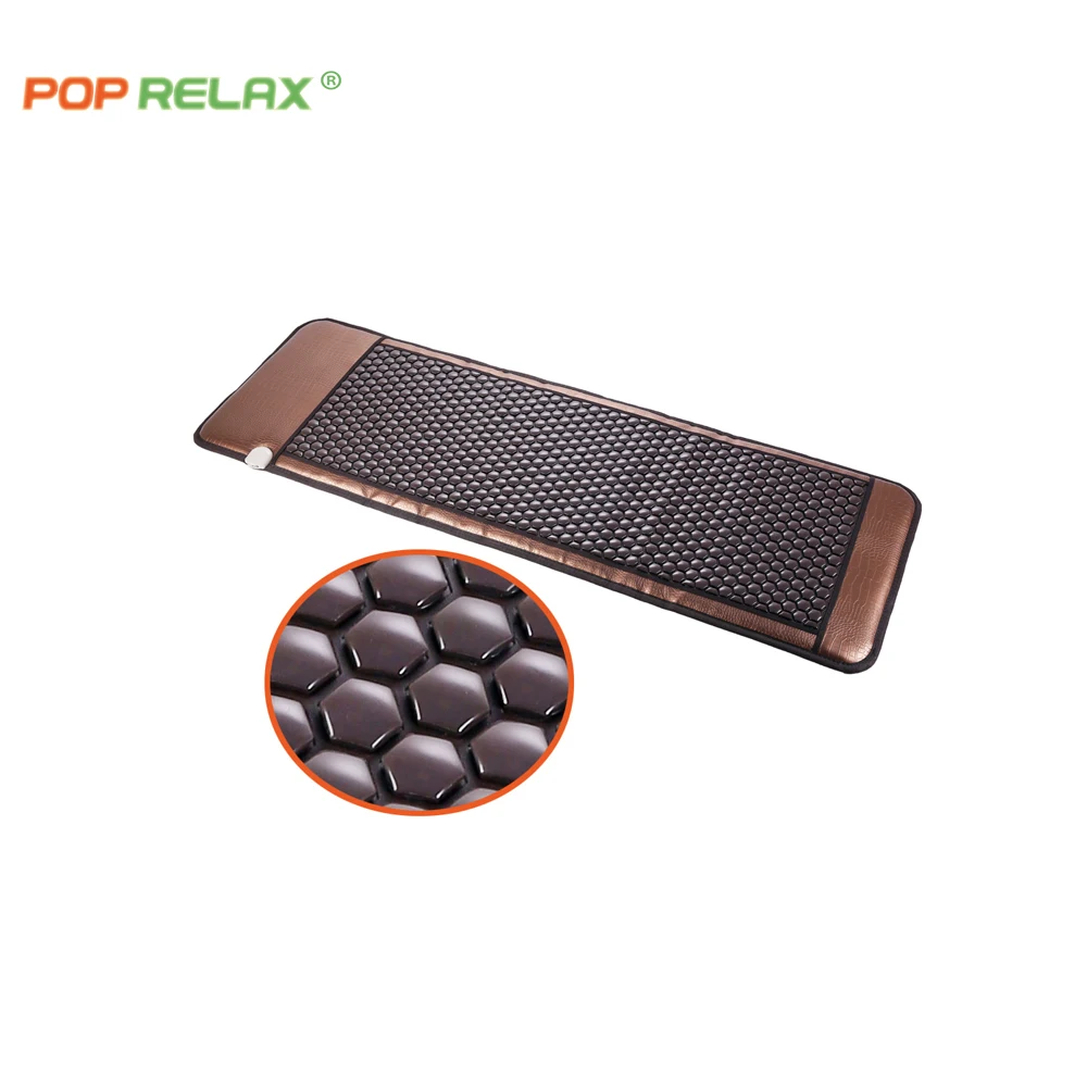 Nugar Best Tourmaline Heating Mat Spa Beauty New Style Far Infrared Thermal Stone Mattress Physical Therapy Massage Pad