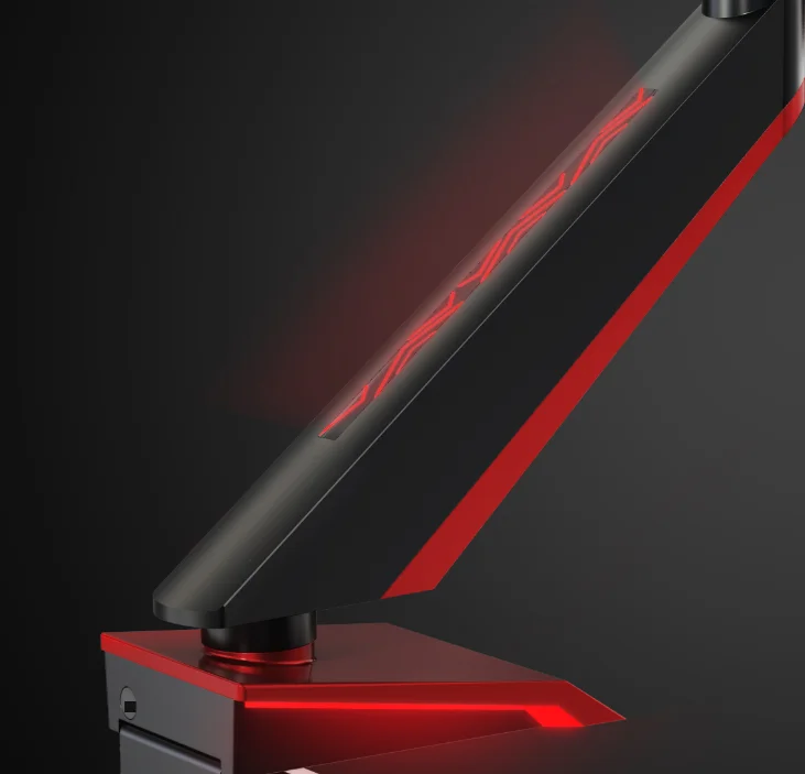 Hot Sale LED Light Gaming Monitor Mount Arm Jonoffice Factory