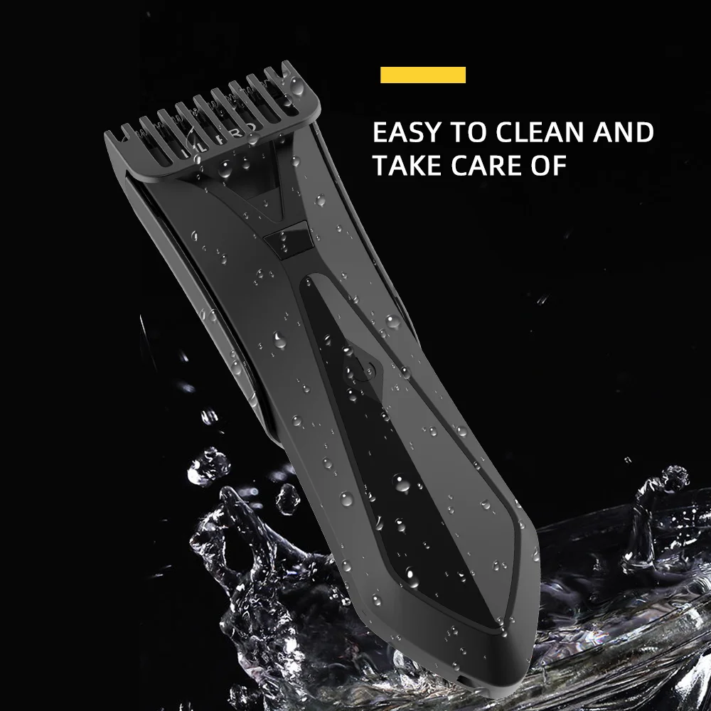 LILIPRO Professional IPX7 Waterproof Gentleman Tie Design Groin Body Hair Trimmer Type C USB Charging Electric Beard Shaver