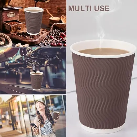 corrugated milka tea coffee paper cup Custom Logofully automatic disposable yogurt paper cup produce