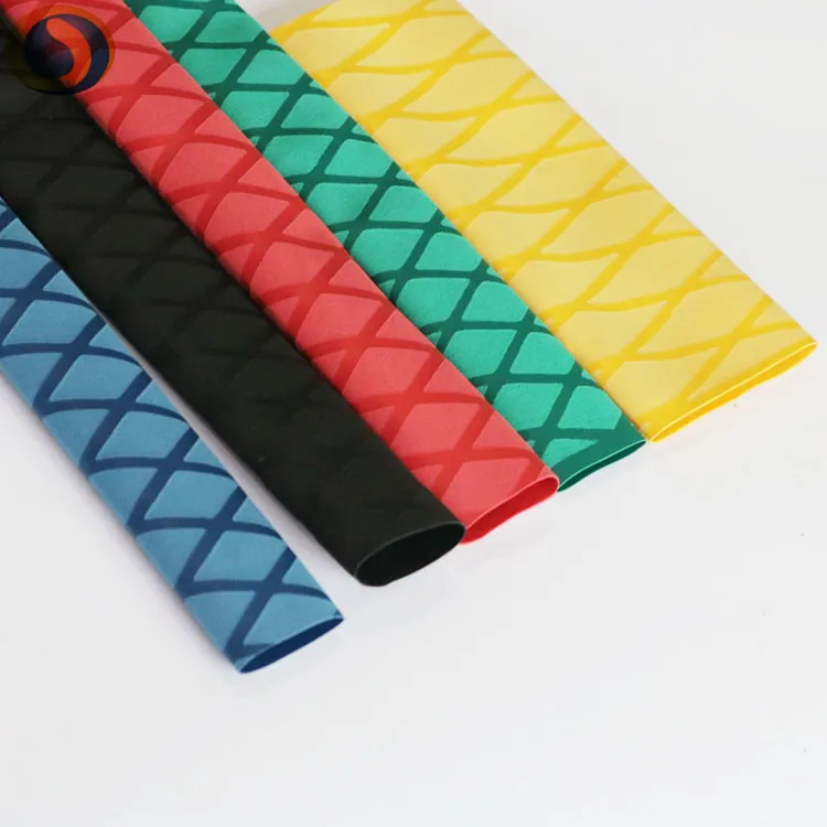 Good price flexible 30mm black non-slip heat shrink tube for fishing rod