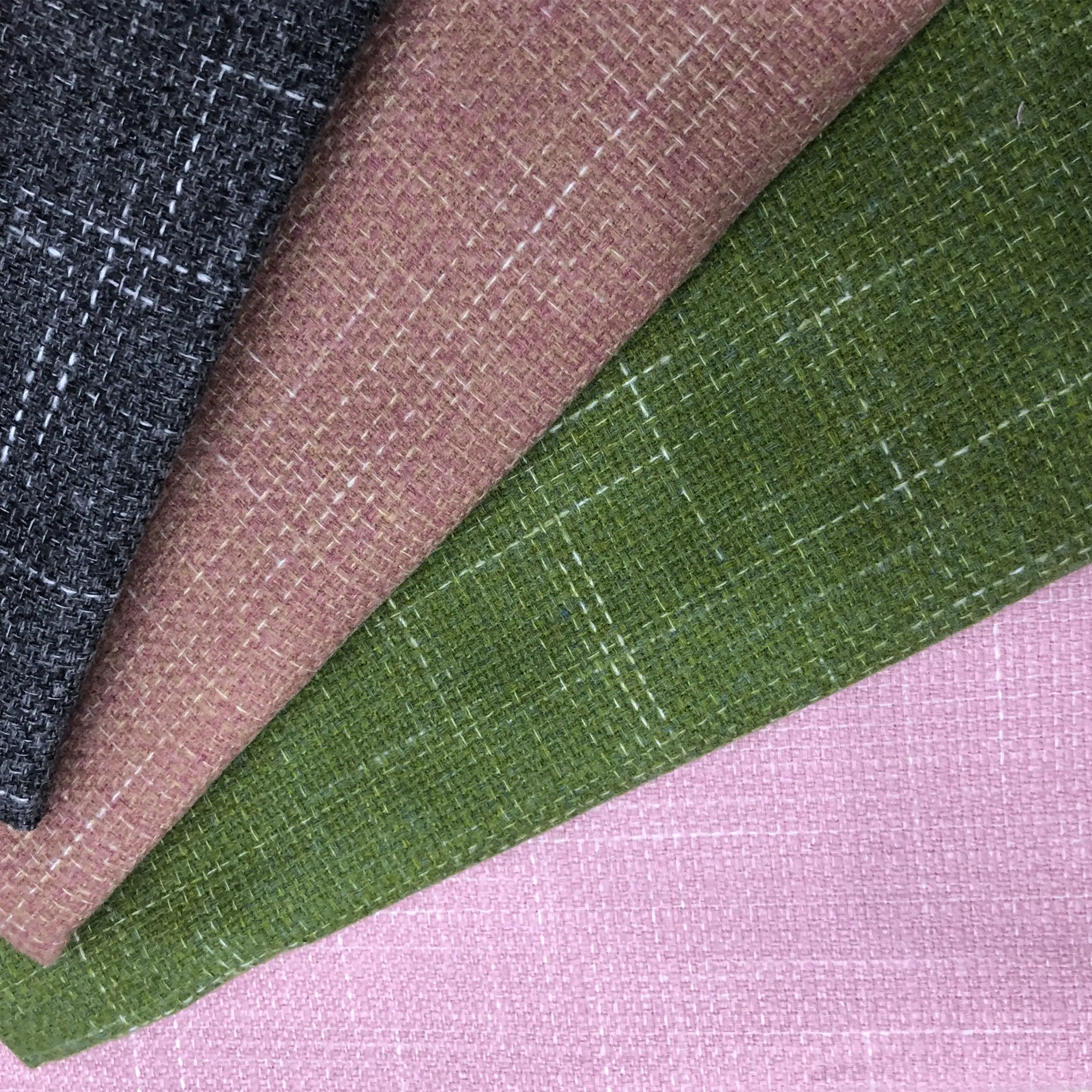 Jiexingtextile лидер продаж стильная шерстяная полиэфирная акриловая смесь твидовая ткань тканая пряжа окрашенная для сумки обивка мальчиков
