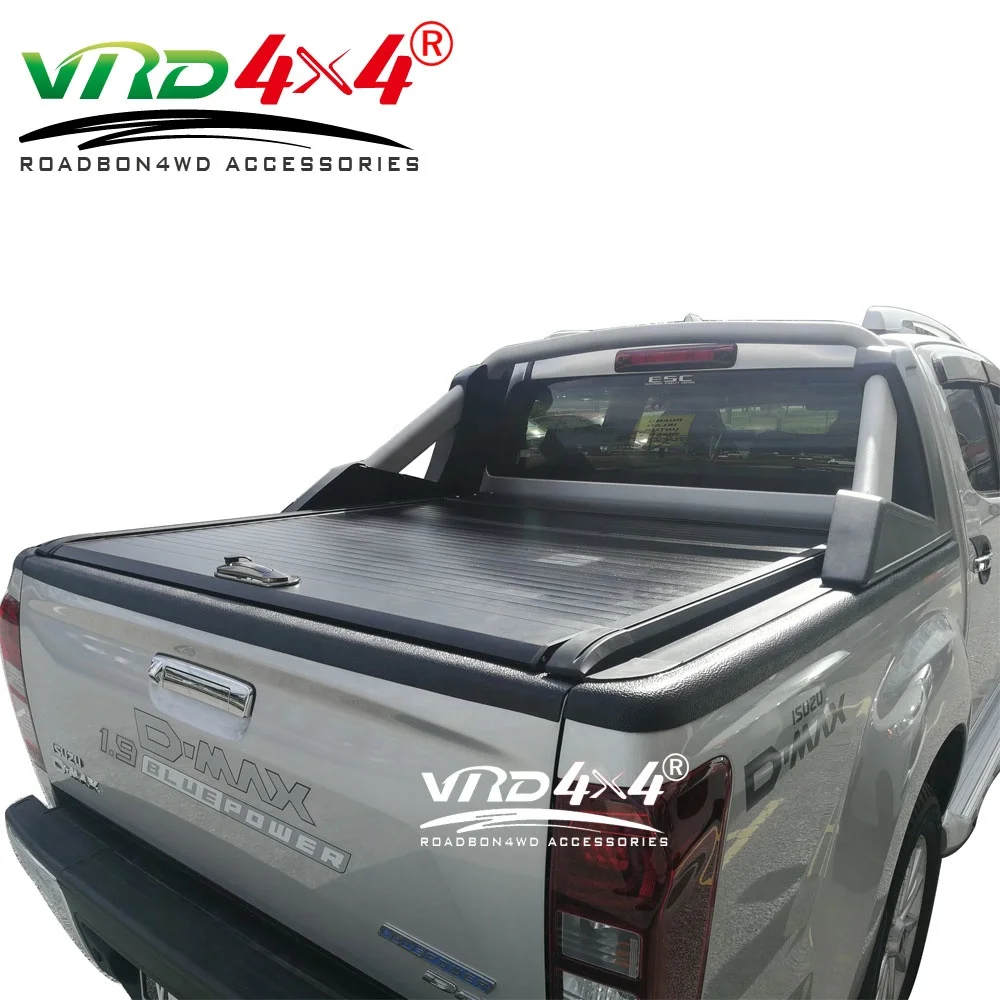 Алюминиевая крышка затвора VRD4X4 черный 4x4 автомобильные запчасти для кровати роликовая Hilux Navara Ranger