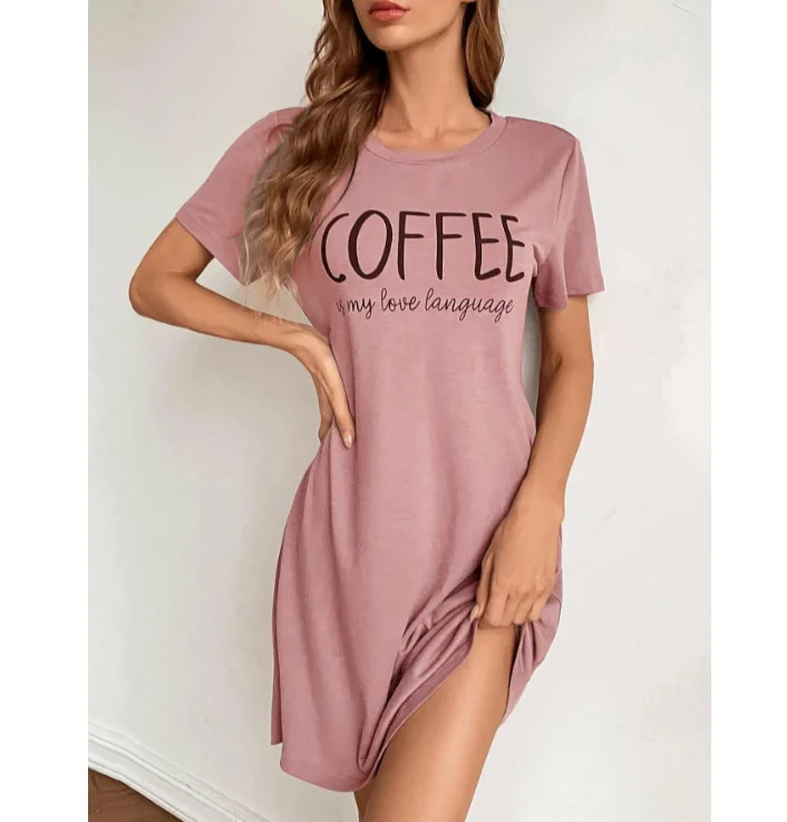 New fashion European and American women summer comfortable casual home simple dress