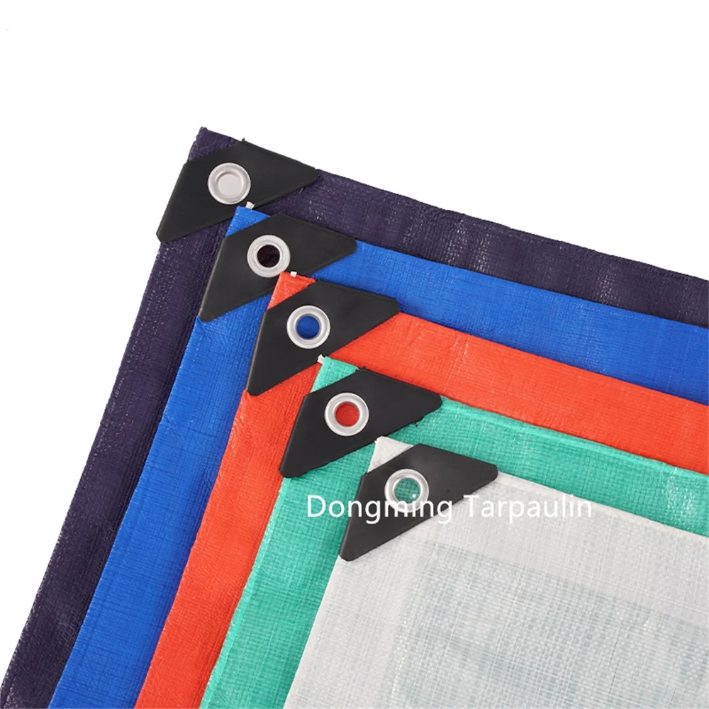 Factory Supply Recycled PE Plastic Woven Tarpaulin Fabric in Standard Size PP