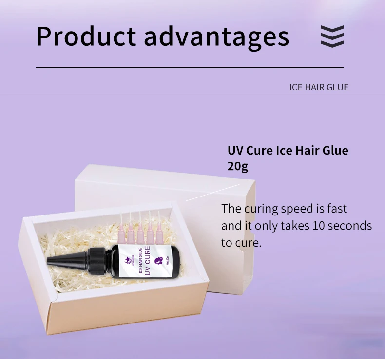 Star speed 10D extension resin Hair Glue New UV Glue strength waterproof uv light hair extensions uv glue hair extension