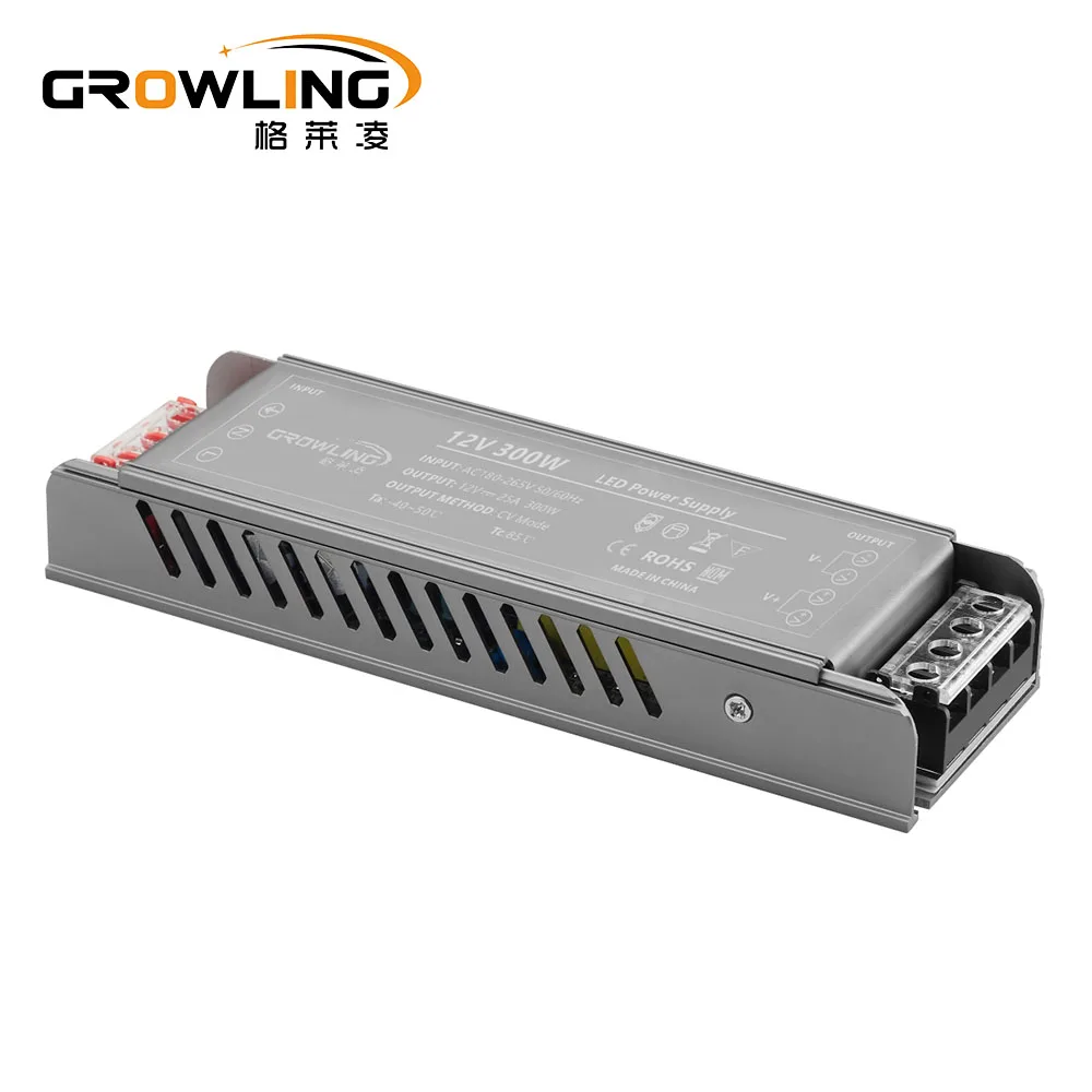 High quality  220v ac 12v dc power supply 300w 350w aluminum led driver with transformer