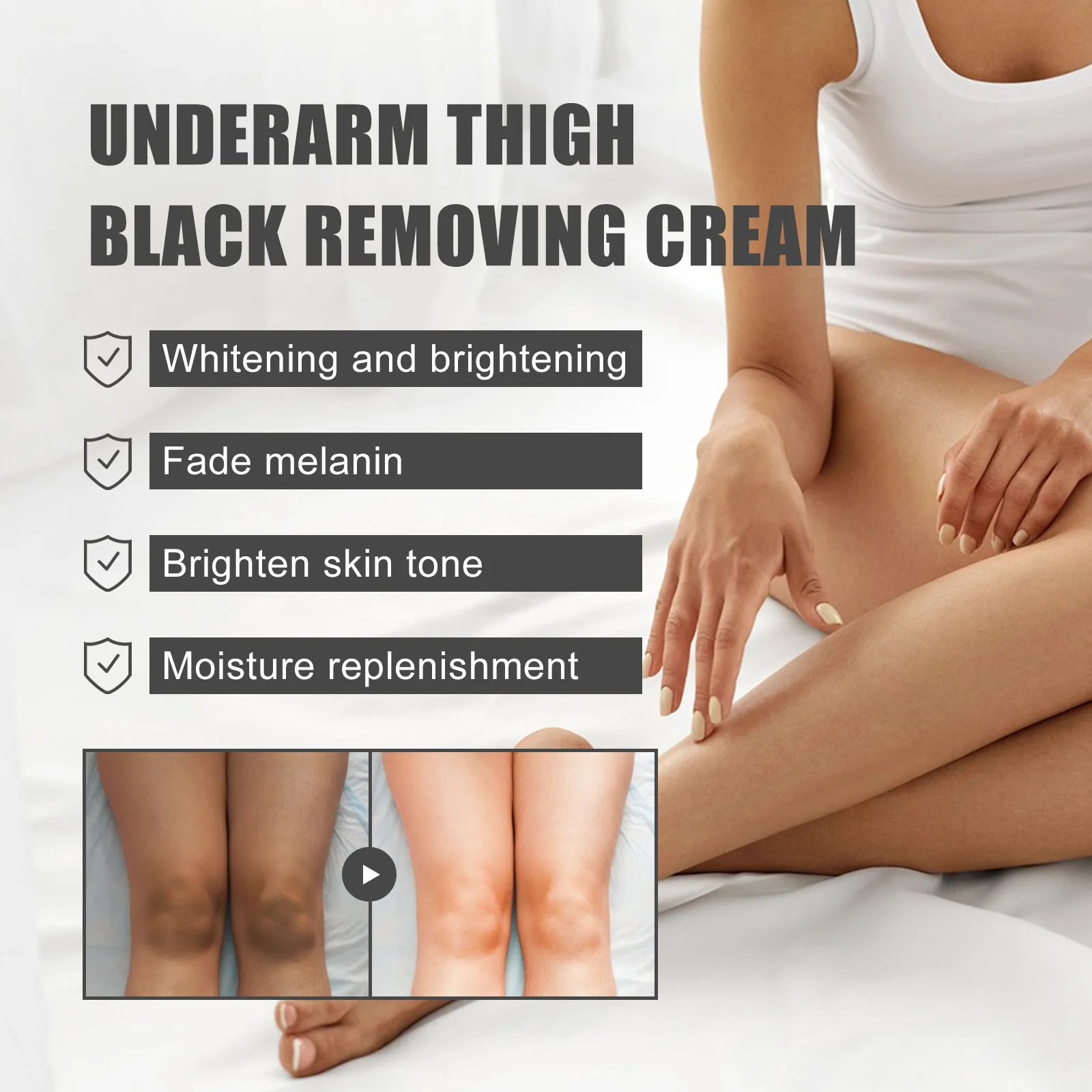 Hot Sale 7 Days Efficient Black Skin Effective Whitening Face Body Snow Bleach White Bleaching Cream