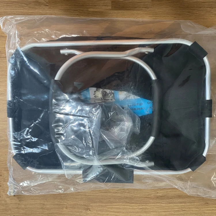  Good selling waterproof portable folding carrying bicycle basket