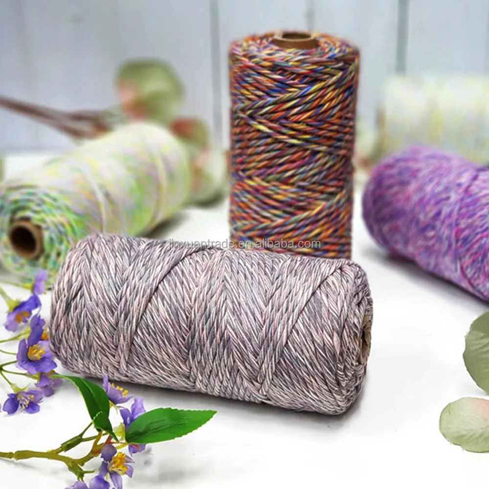 Сделай Сам искусство специальные смешанные одиночные твист Макраме Шнуры 4 мм ткацкие струны и веревки для макраме