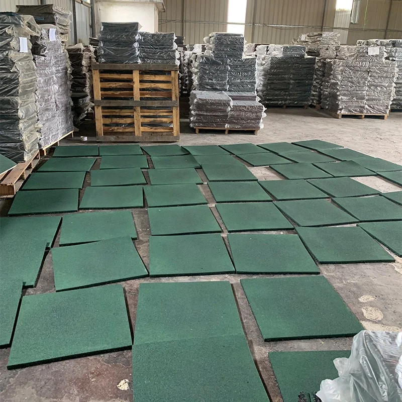 Anti-vibration gym rubber flooring for weight area Wear resistant rubber mat for crossfit shock absorption gym rubber floor mat