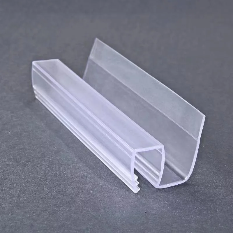 Door and Window accessories  Bath room bottom seal  W type  Pvc Clear easy stalled