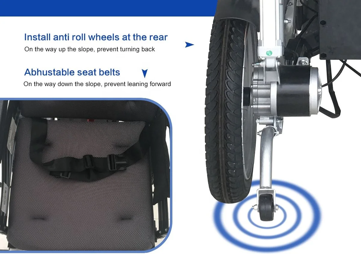 Medical Folding Light wheelchair electrically powered wheelchair for elder and disabled hospital use 2021 best selling