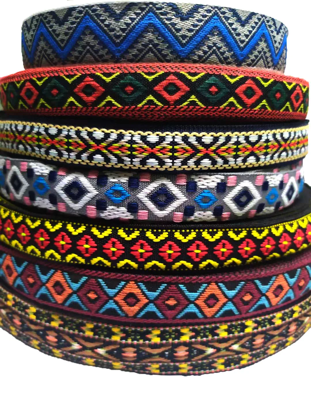 Nation style custom jacquard webbing anyaman / strap for 20mm