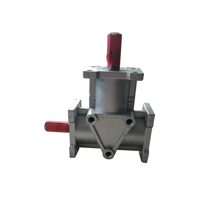 Low Noise & High Speed 90 Degree 1:1 ratio Spiral Bevel vertical shaft gearbox reducer