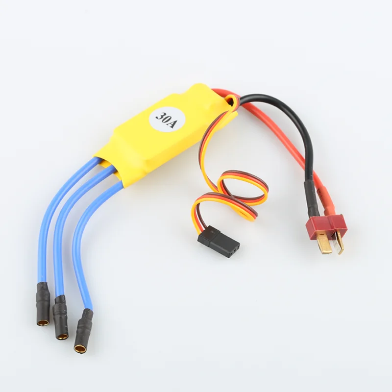 Дешевый Бесщеточный Регулятор скорости электродвигателя XXD 40A ESC с Т-образным разъемом для радиоуправляемого