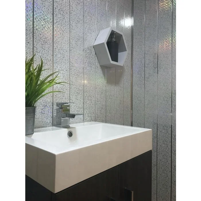 Composite Bathroom Panels Contemporary 3d Pvc Wall Panel For Building Material 120*10mm Exterior Decorative Wall Panel